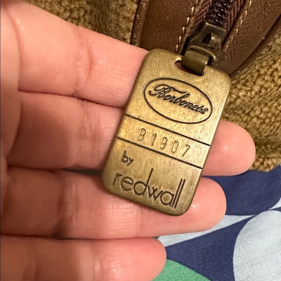 Borbonese Textured Brown Pouch - Picture 6 of 9